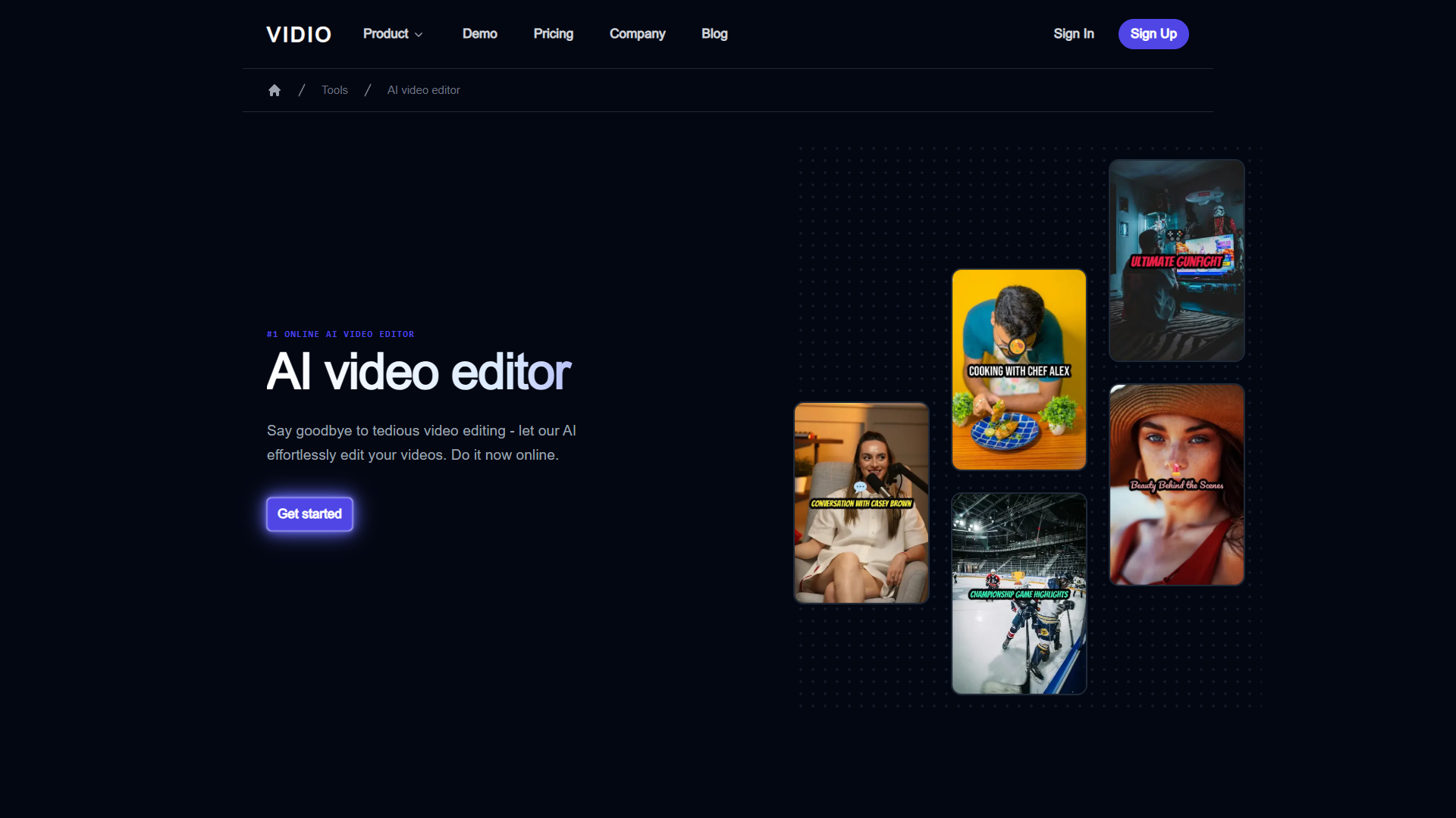 VIDIO AI Video Editor VIDIO AI Video Editor