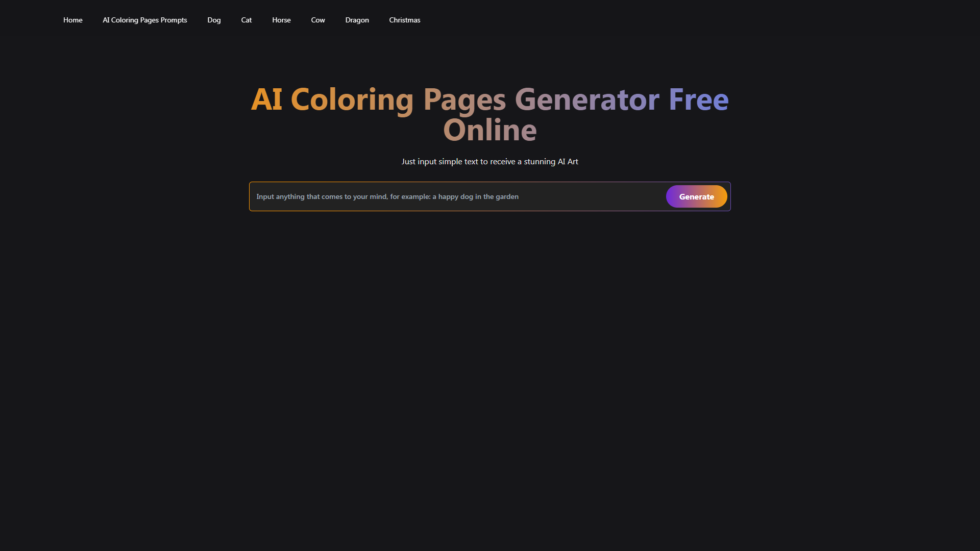 AI Coloring Pages Generator AI Coloring Pages Generator