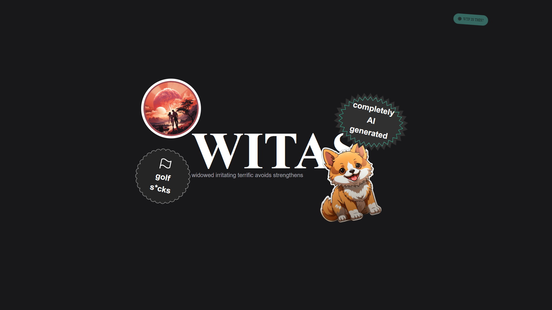 WITAS — Wait Is That A Sticker? WITAS — Wait Is That A Sticker?