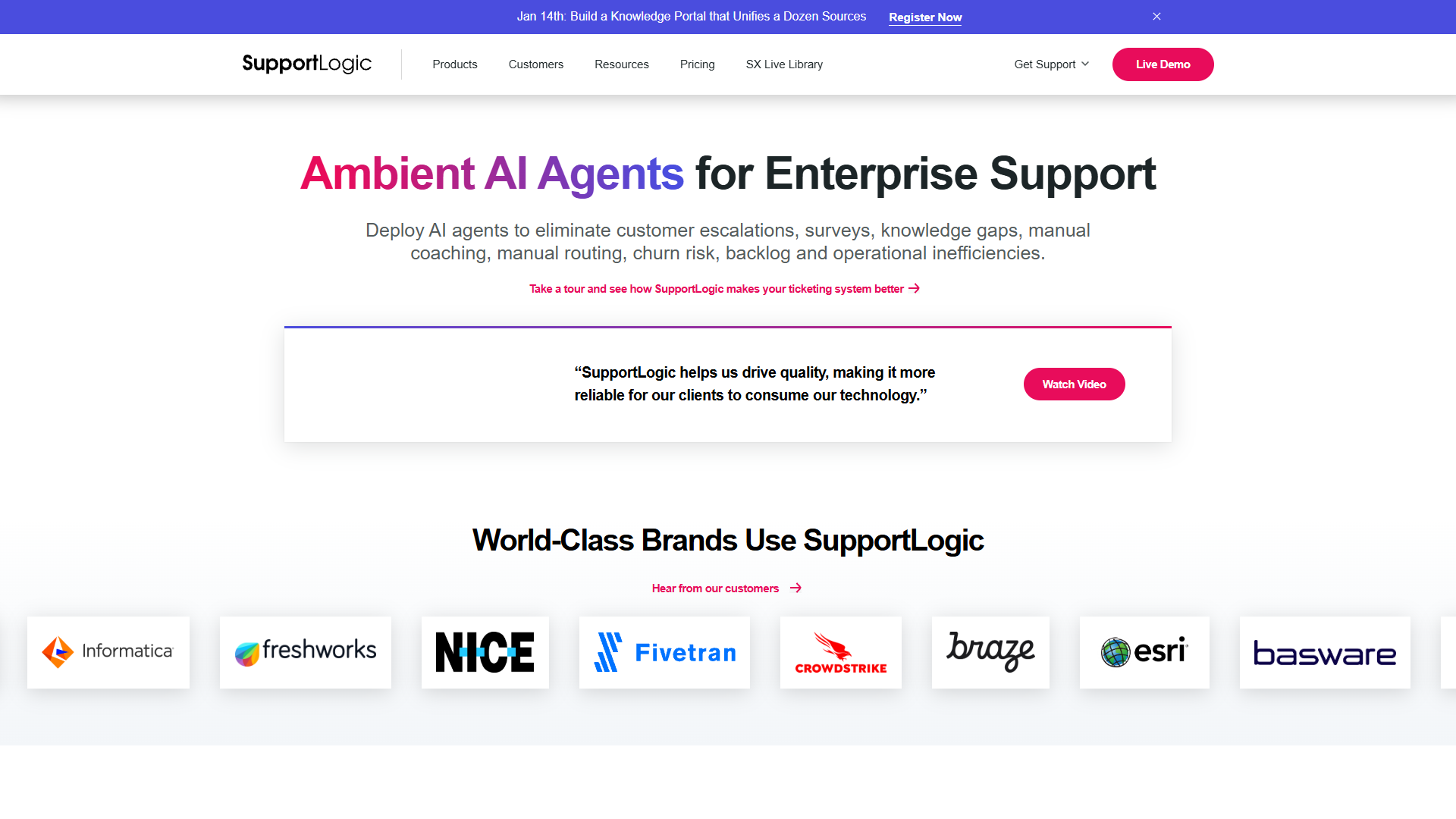 SupportLogic Ambient AI Agents SupportLogic Ambient AI Agents