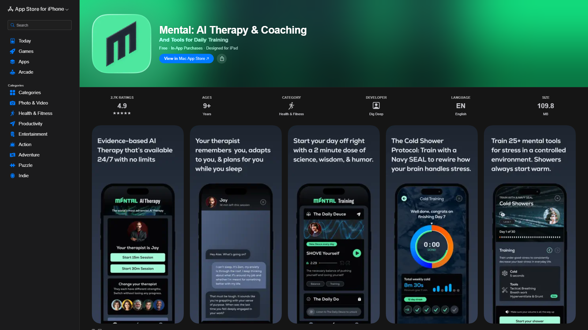 Mental: AI Therapy & Coaching Mental: AI Therapy & Coaching