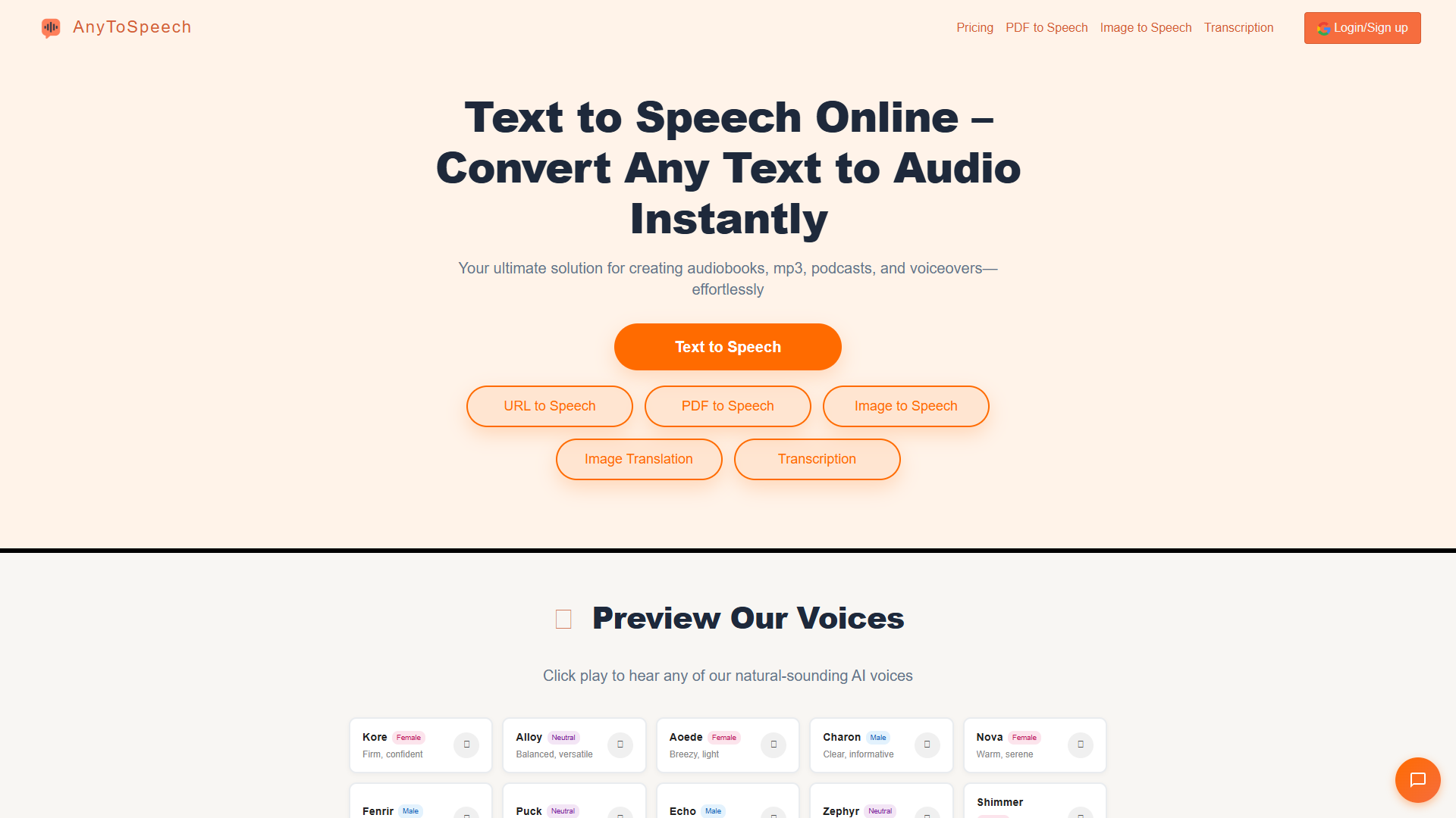 AnyToSpeech AnyToSpeech