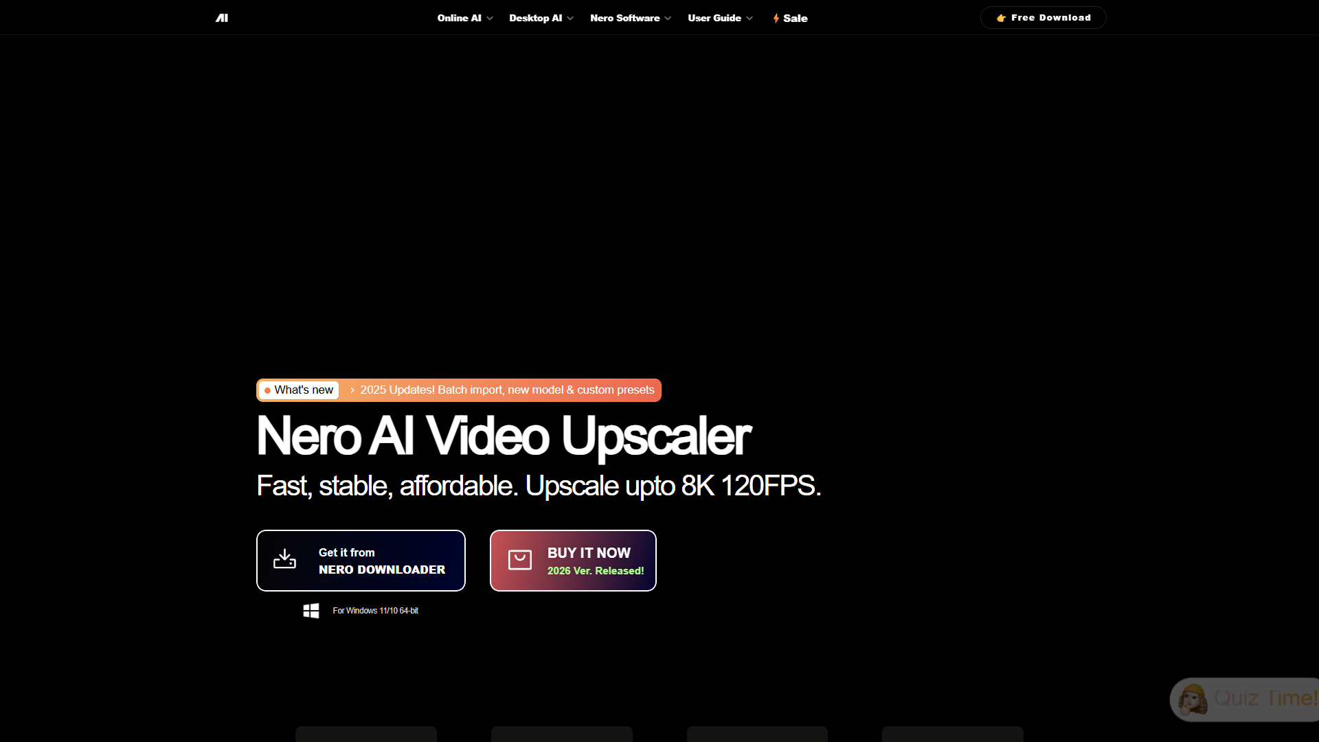 Nero AI Video Upscaler Nero AI Video Upscaler