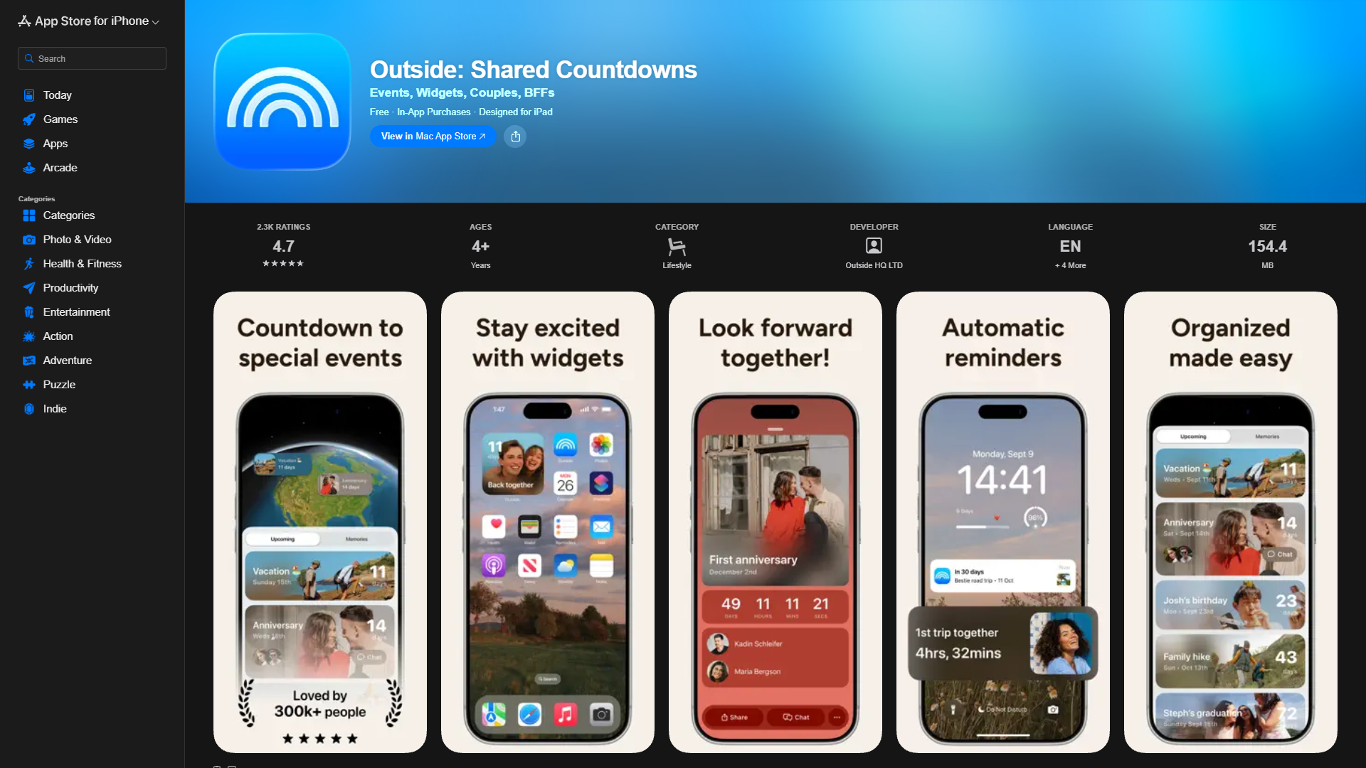 Outside: Shared Countdowns Outside: Shared Countdowns