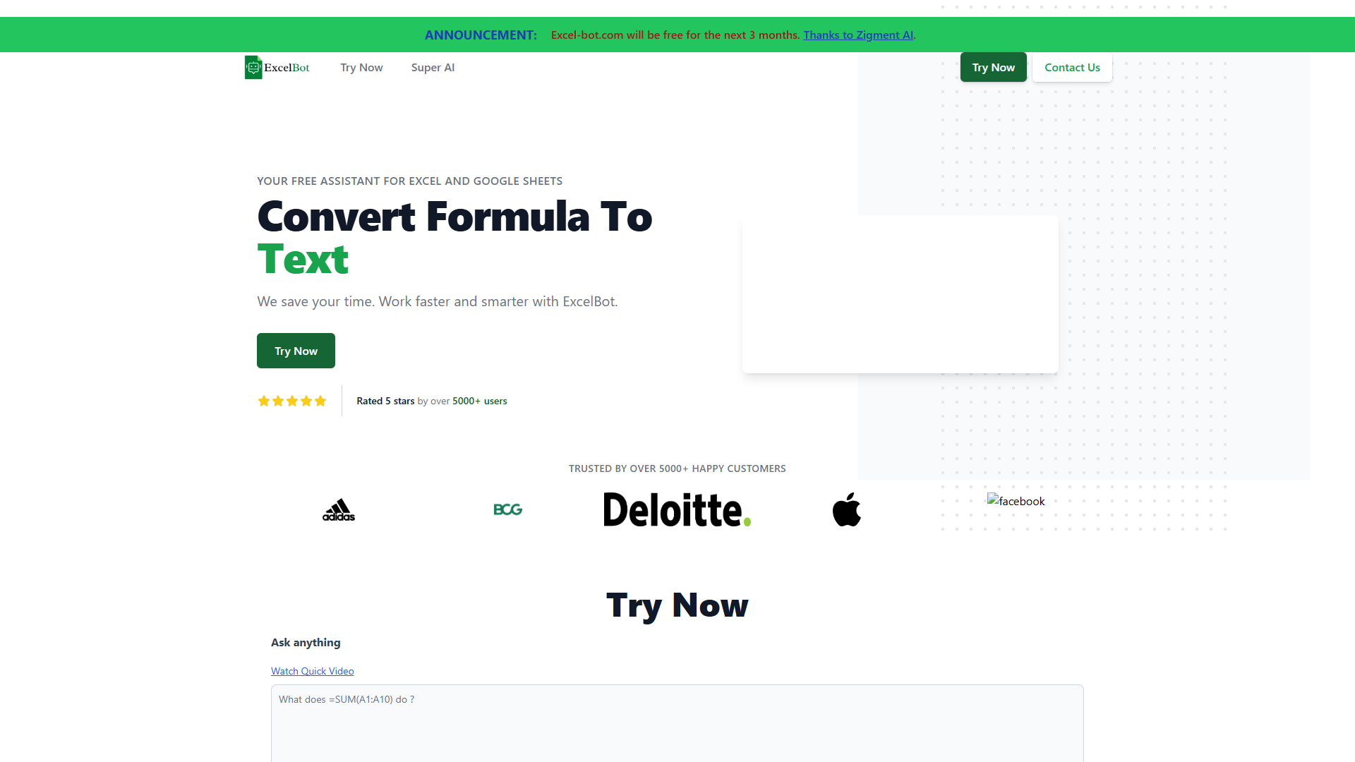 Excel Bot AI assistant Excel Bot AI assistant