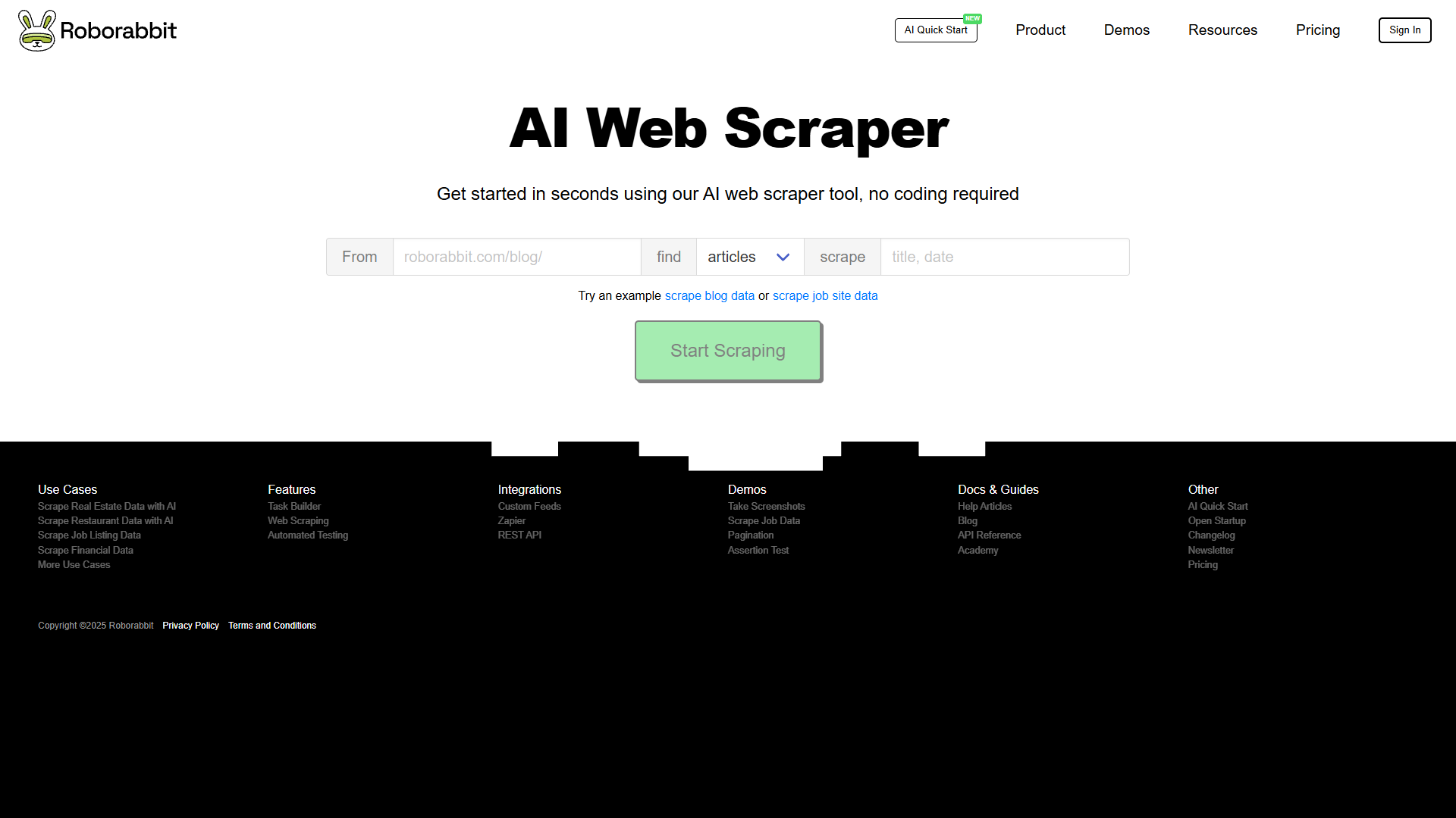 AI Web Scraper by Browserbear AI Web Scraper by Browserbear