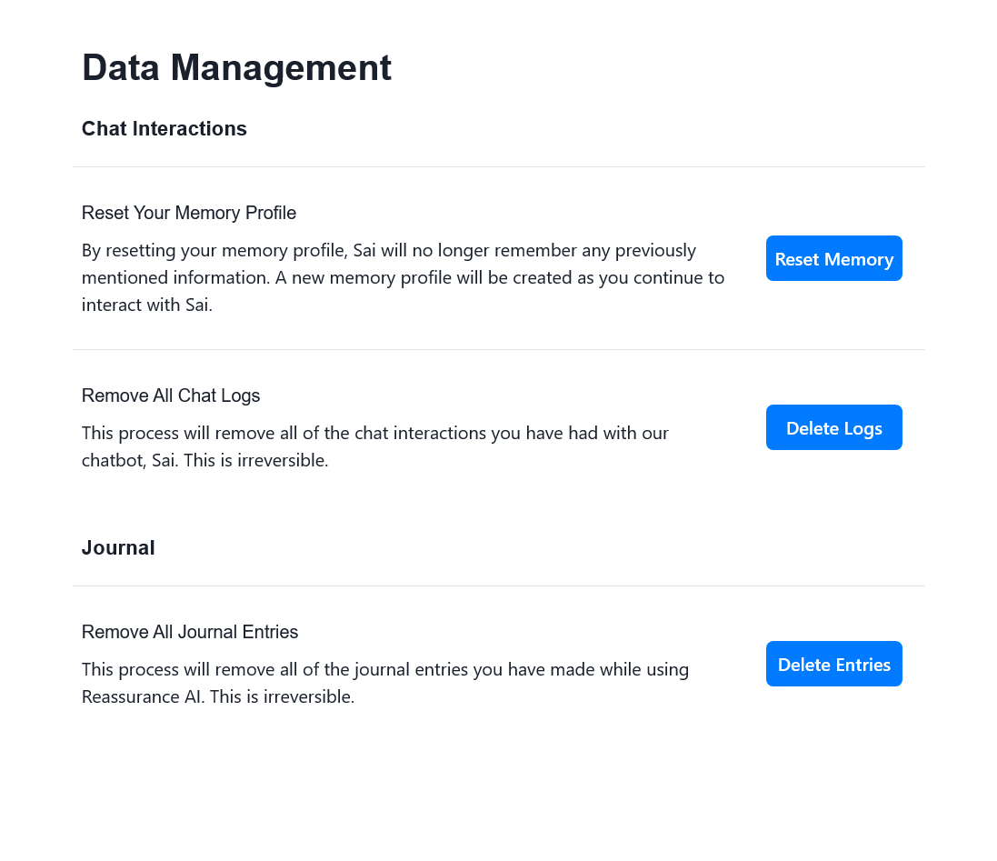 Reassurance AI Reassurance AI