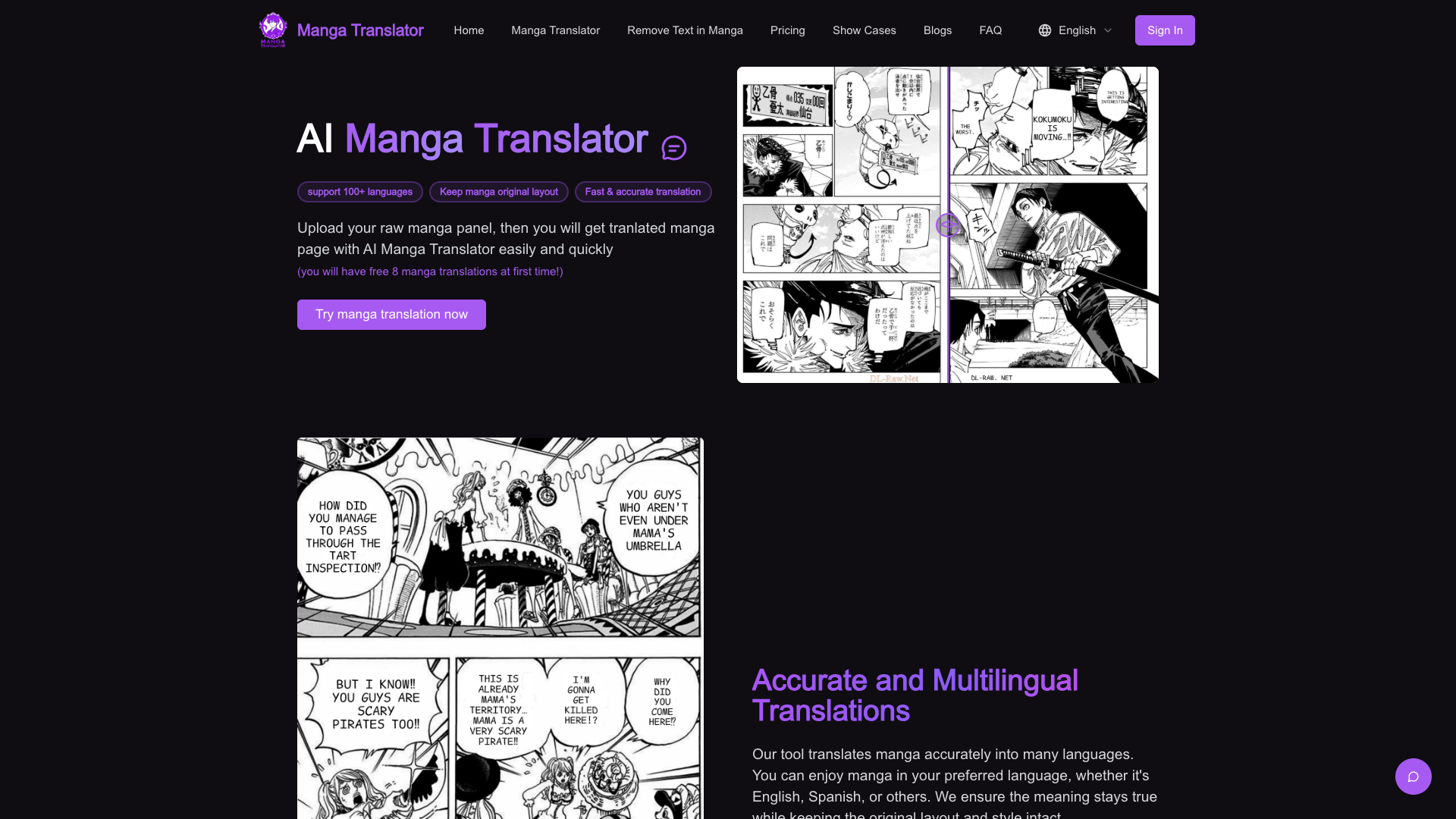 AI Manga Translator AI Manga Translator