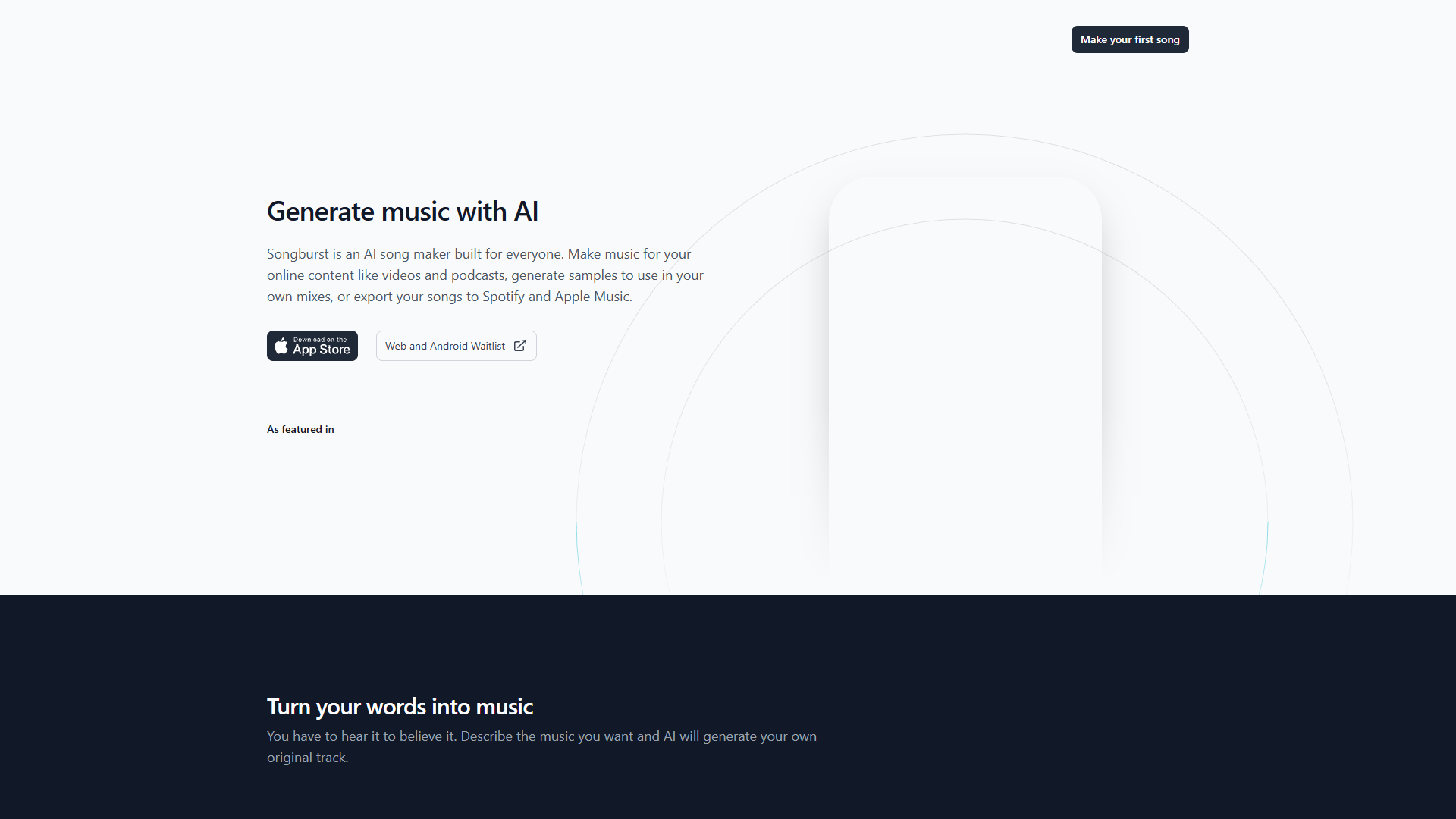 Songburst — AI Music Generator Songburst — AI Music Generator