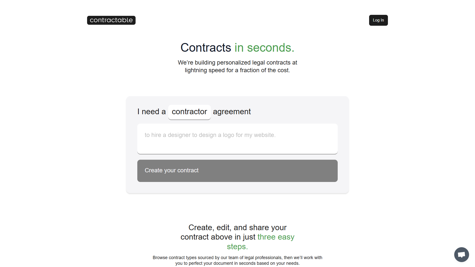 Contractable Contractable