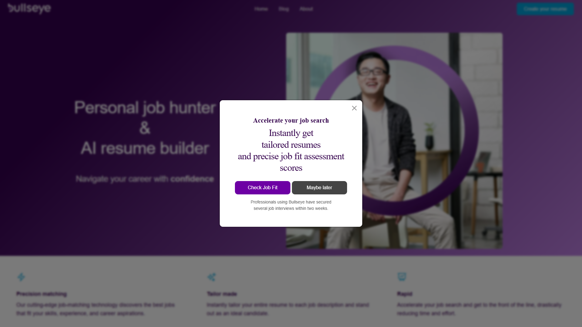 Bullseye — Personal Job Hunter & AI Resume Builder Bullseye — Personal Job Hunter & AI Resume Builder
