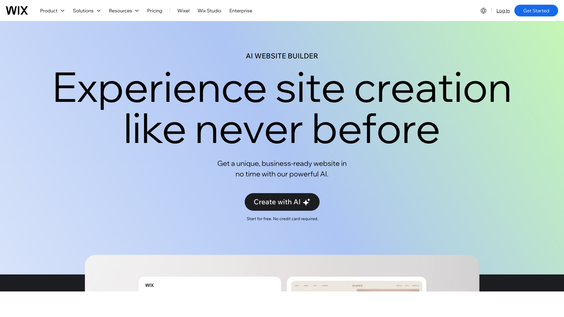 Wix AI Website Builder Wix AI Website Builder