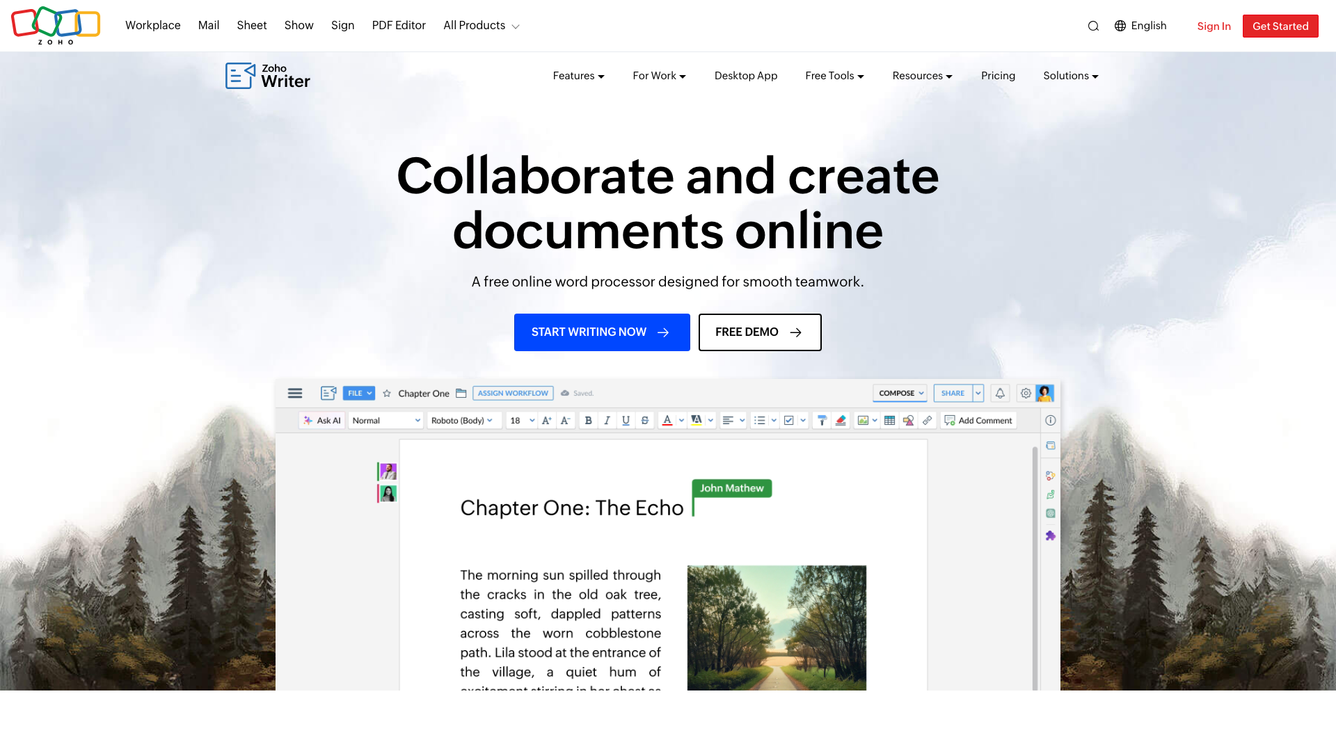Zoho Writer Zoho Writer